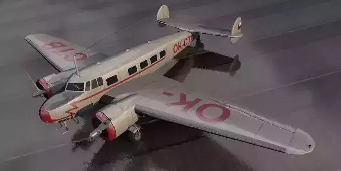 Lockheed L-10 Electra 3D model