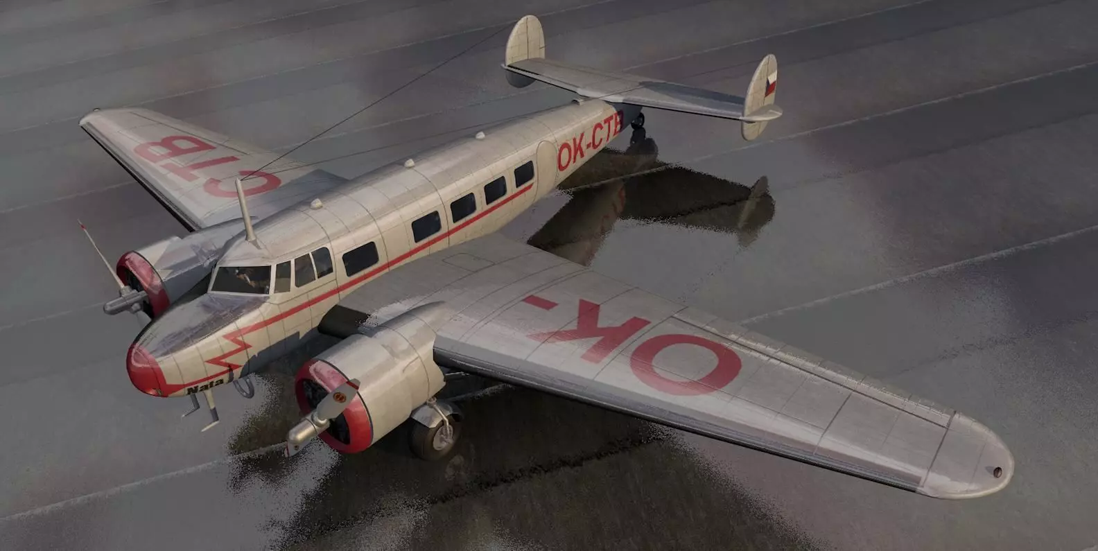 Lockheed L-10 Electra 3D model_0