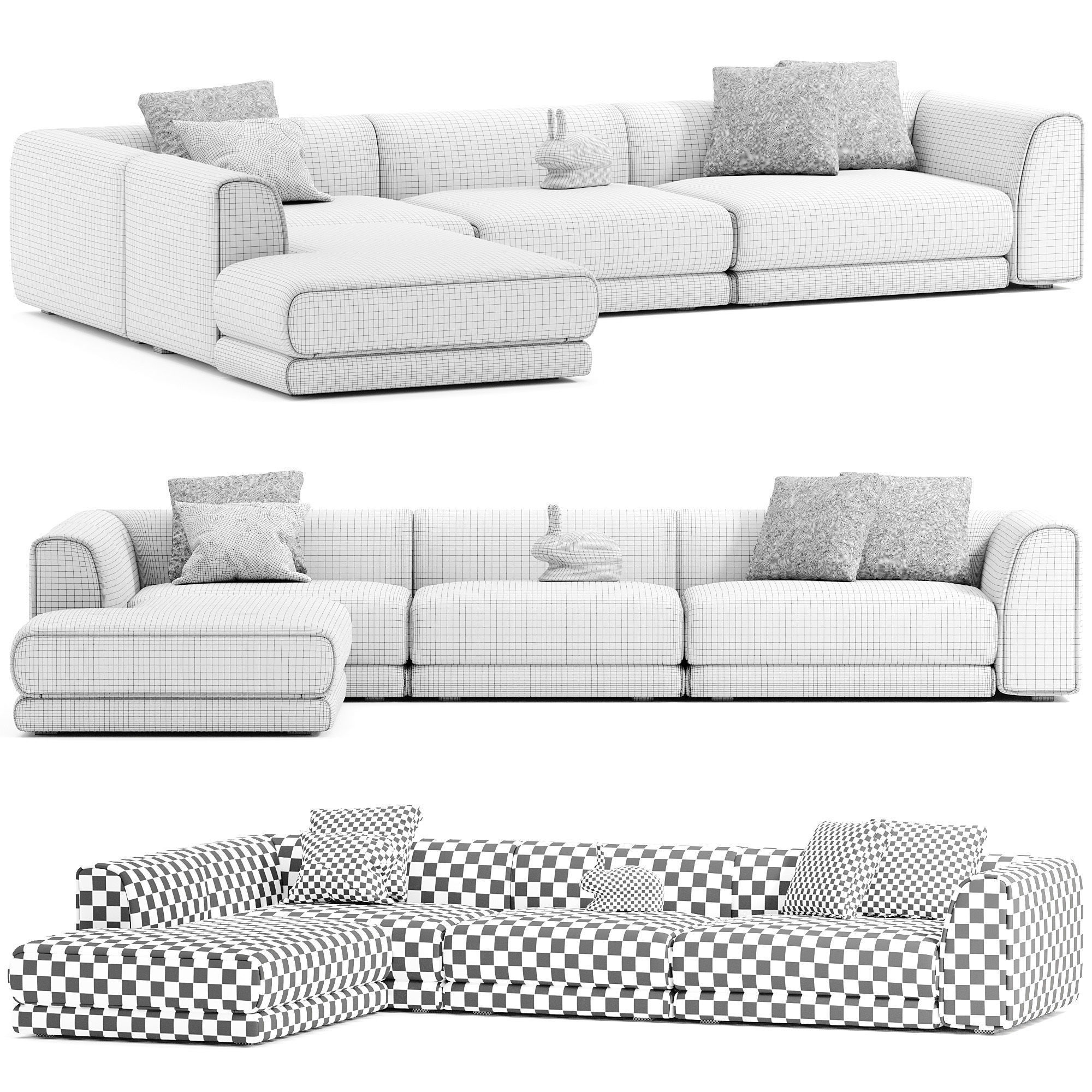 Baxter Rafael Sofa 3D model_3