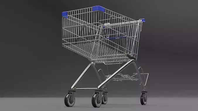 Shopping cart 3D model