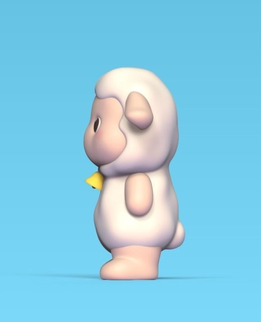 Standing Sheep 3D print model_2