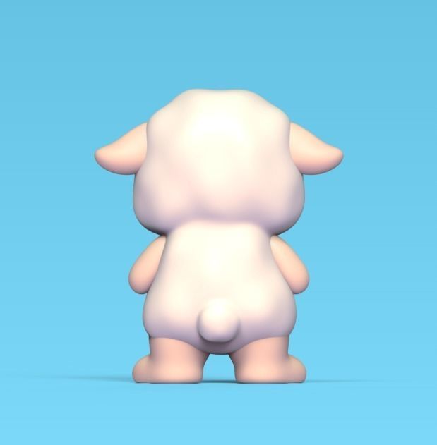 Standing Sheep 3D print model_3