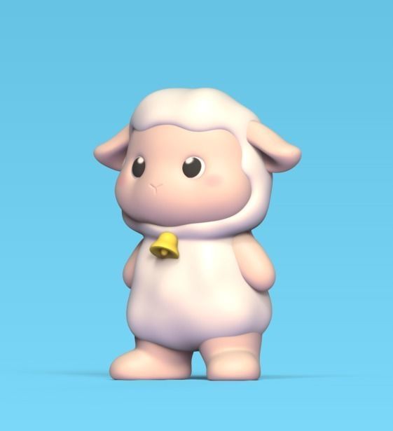 Standing Sheep 3D print model_1