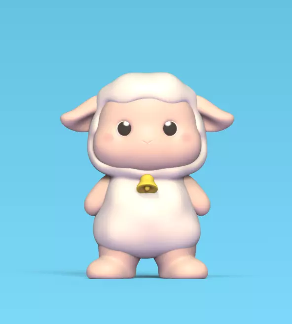 Standing Sheep 3D print model_0
