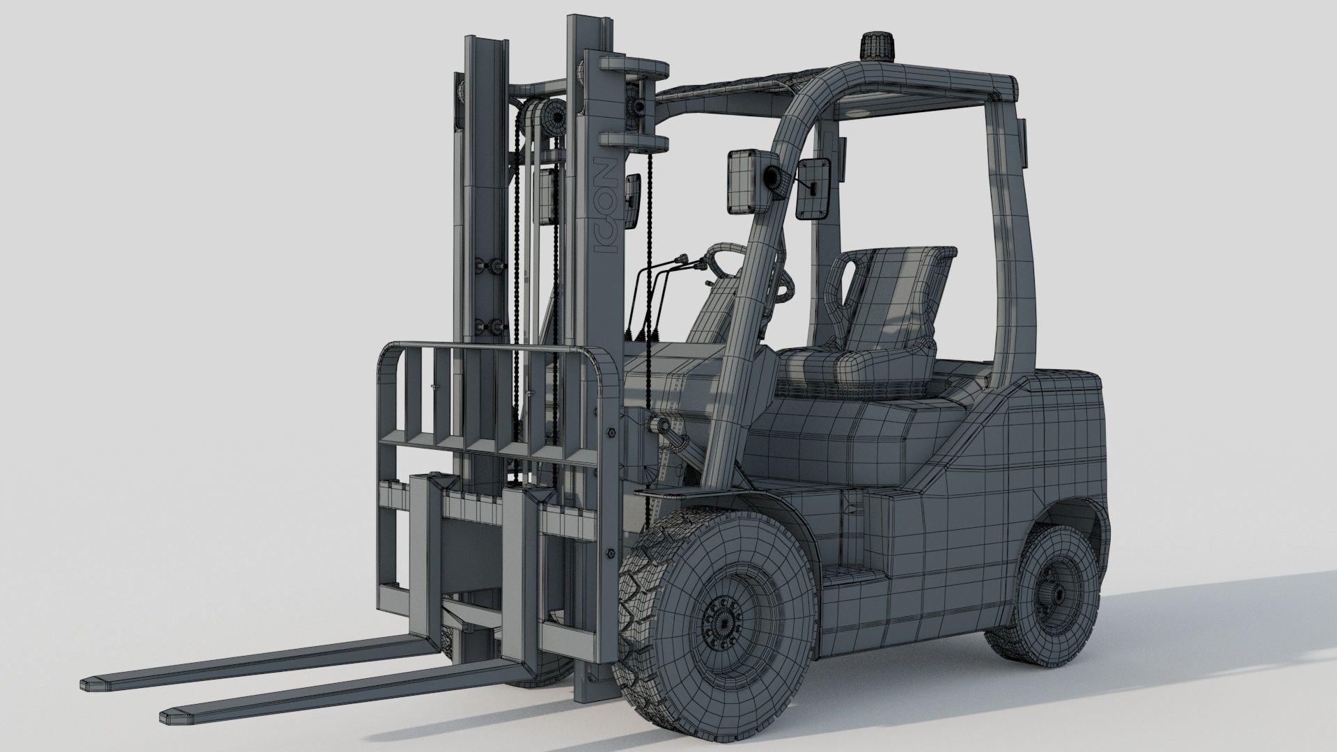 Icon LI-ION CS30E Forklift 3D model_13