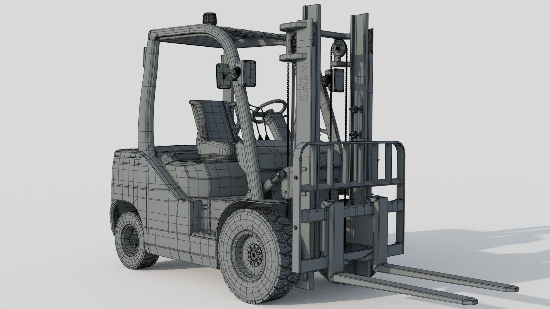 Icon LI-ION CS30E Forklift 3D model_12