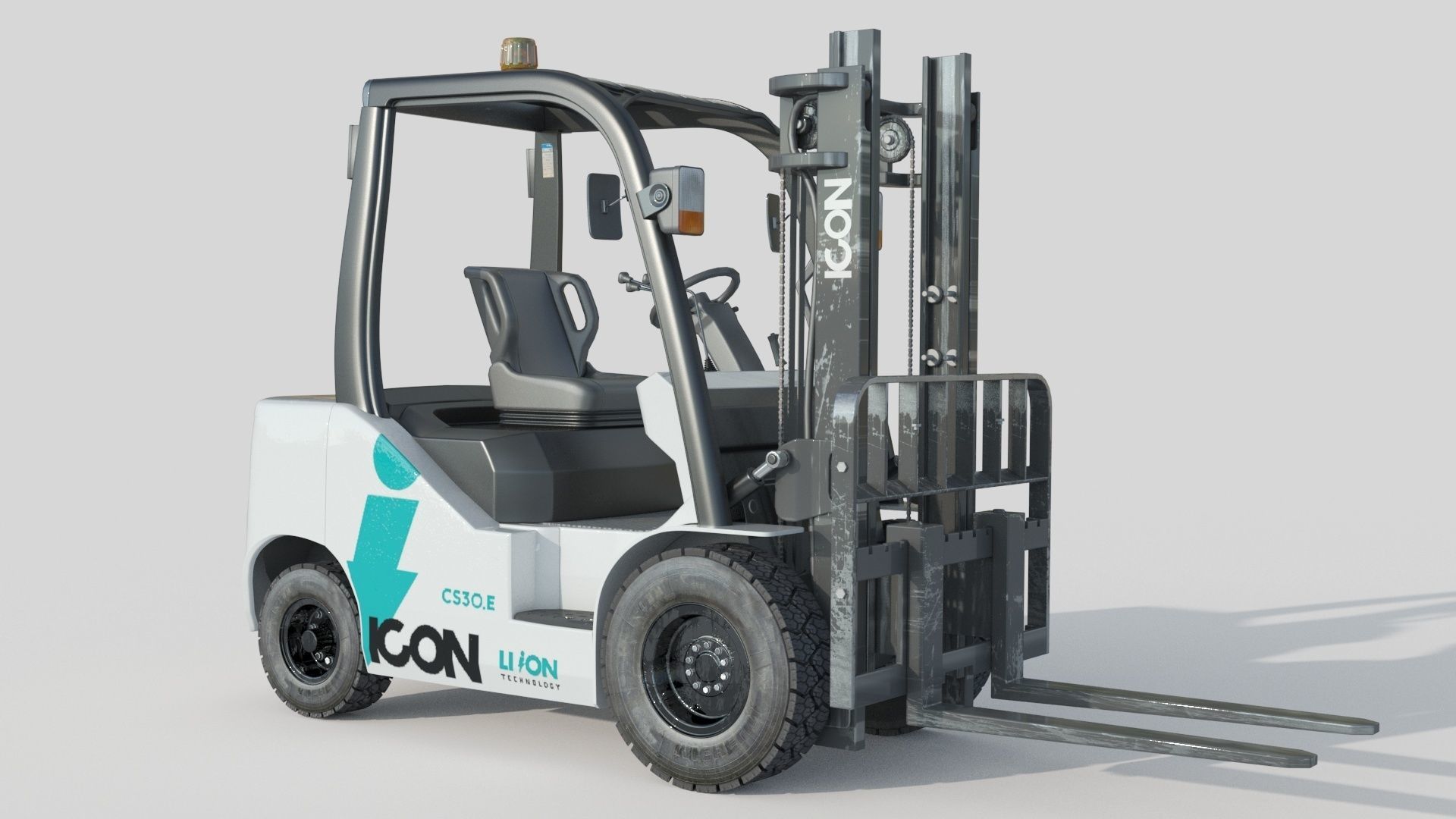 Icon LI-ION CS30E Forklift 3D model_1