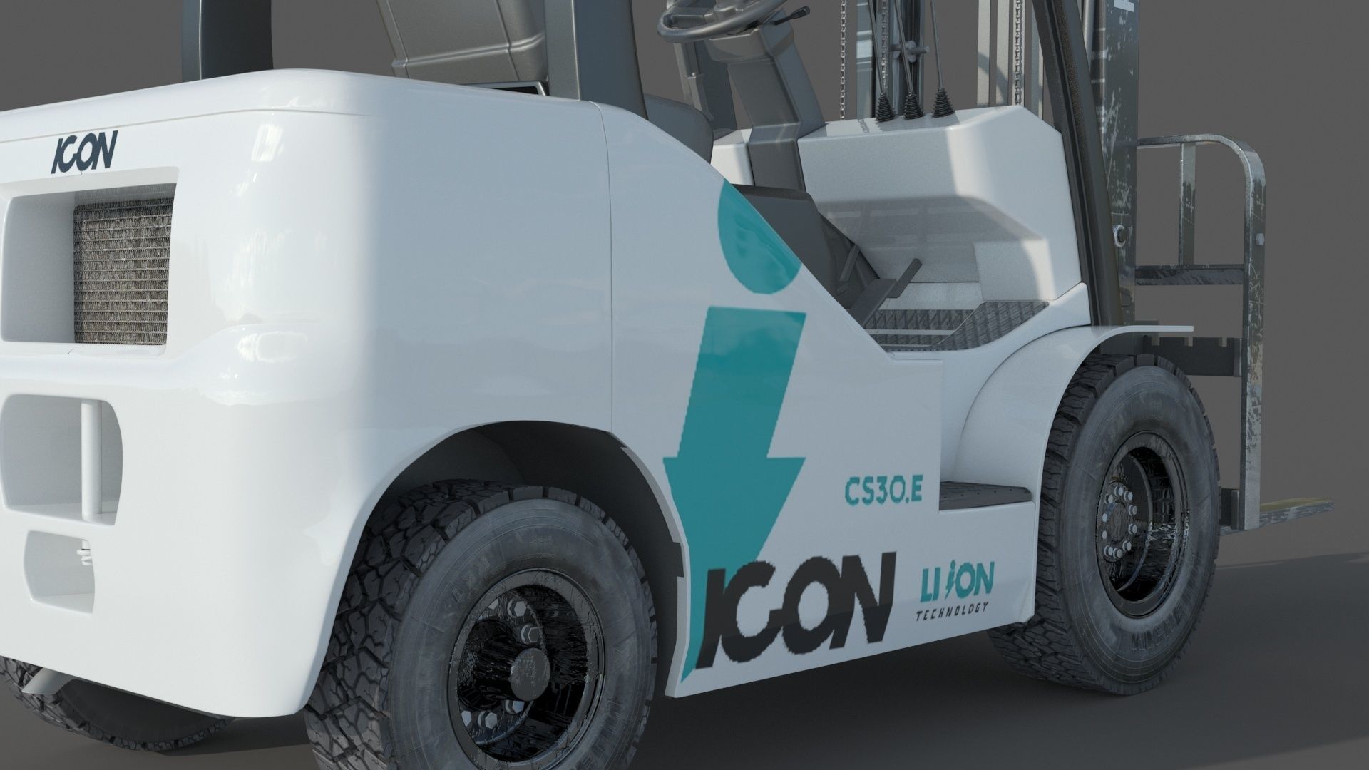 Icon LI-ION CS30E Forklift 3D model_8