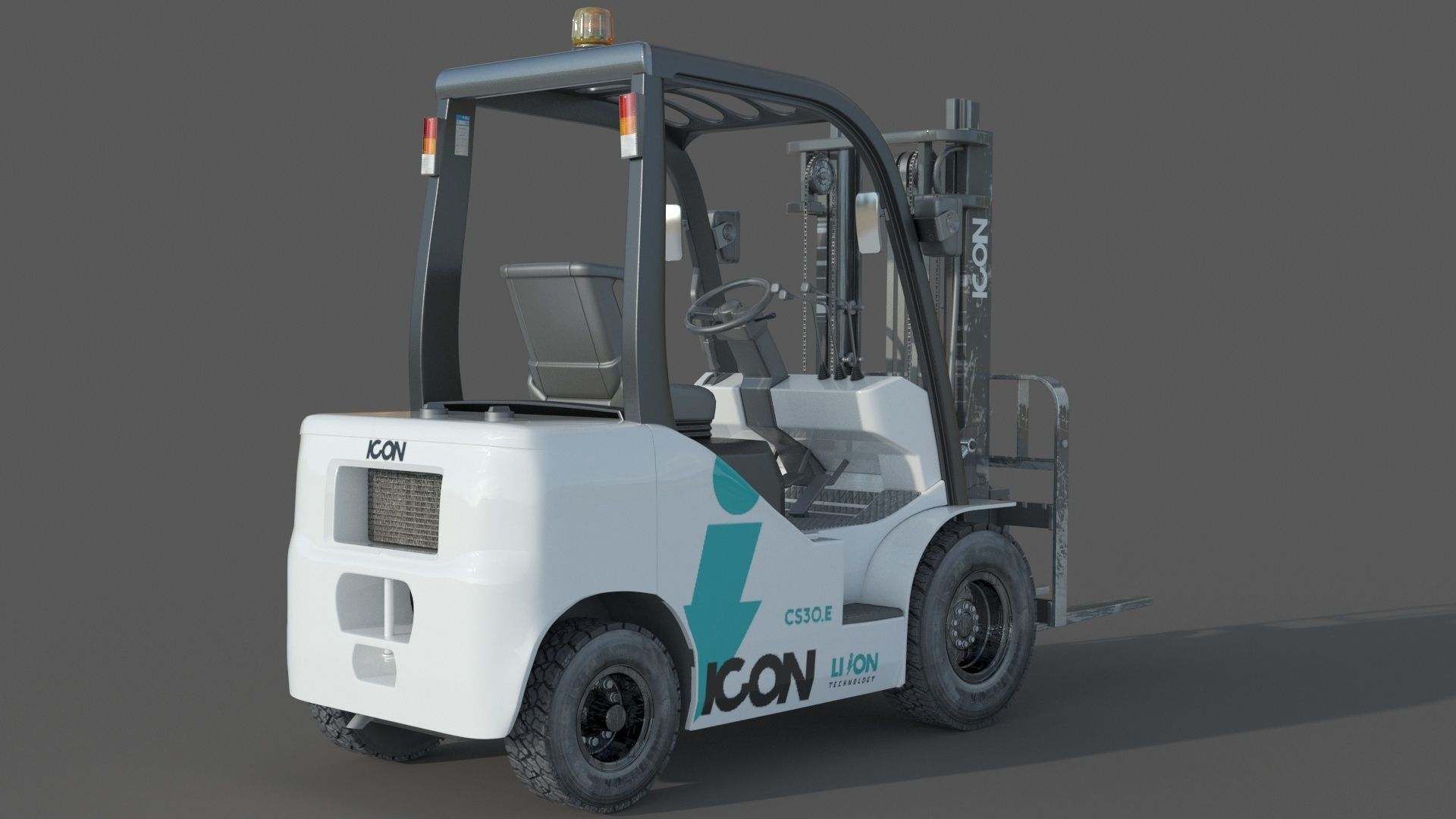Icon LI-ION CS30E Forklift 3D model_6