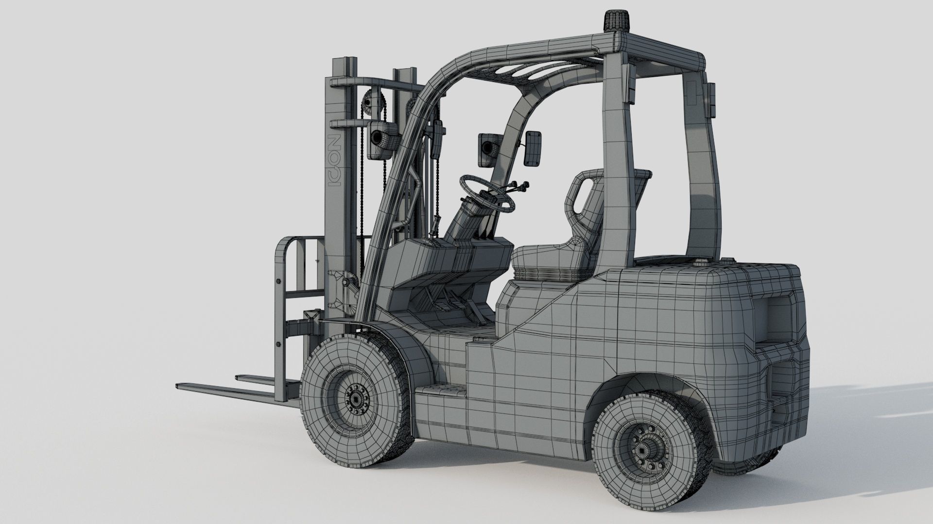 Icon LI-ION CS30E Forklift 3D model_14