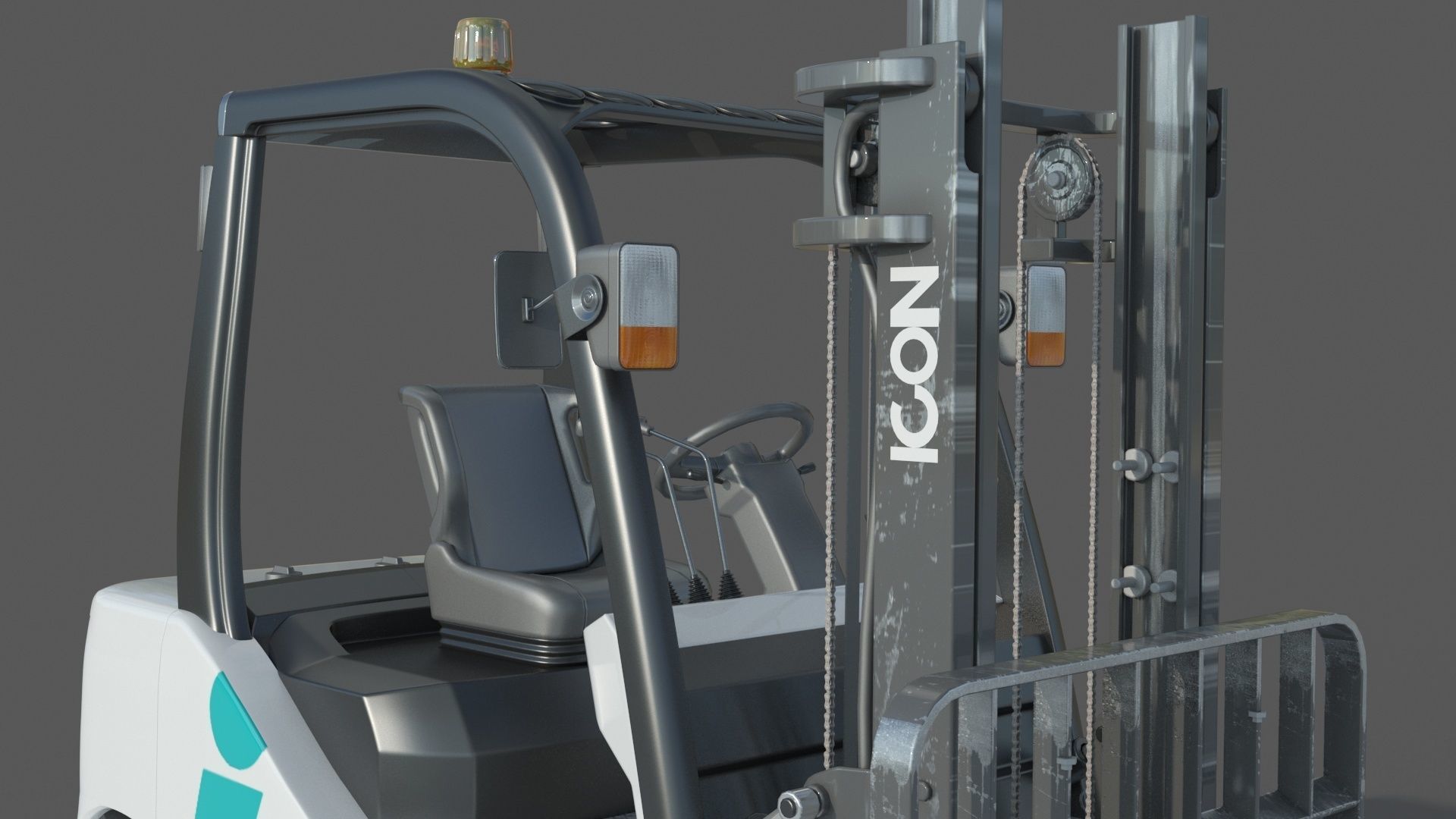 Icon LI-ION CS30E Forklift 3D model_10