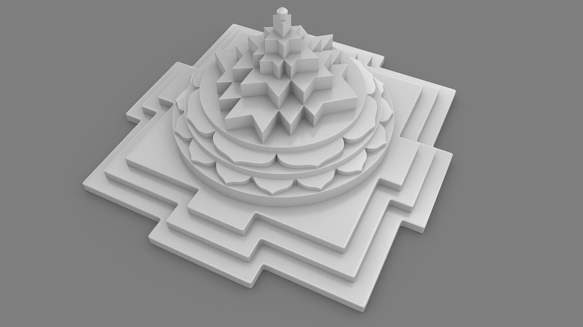 Shanti Yantra 3D print model_4