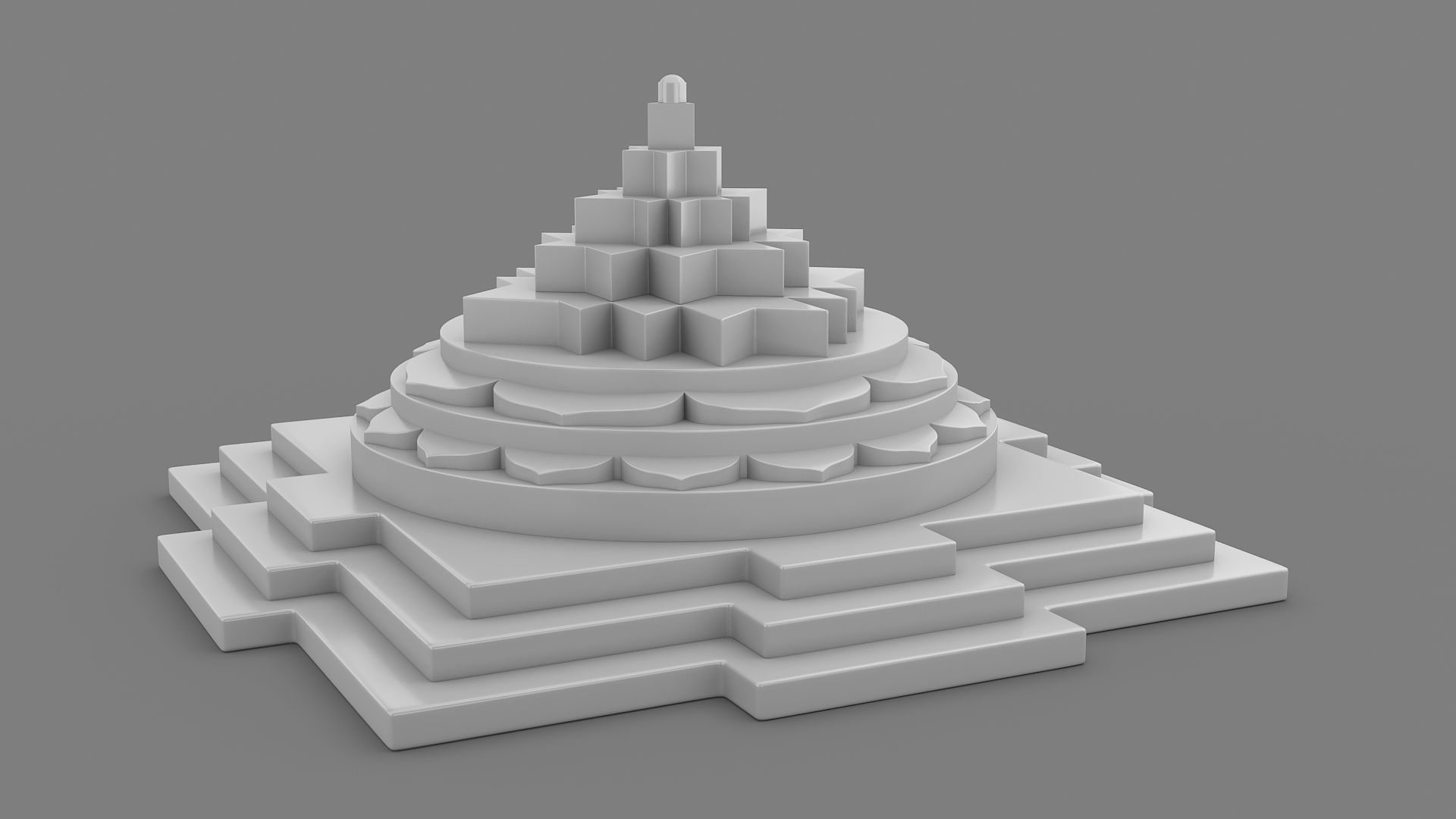 Shanti Yantra 3D print model_2