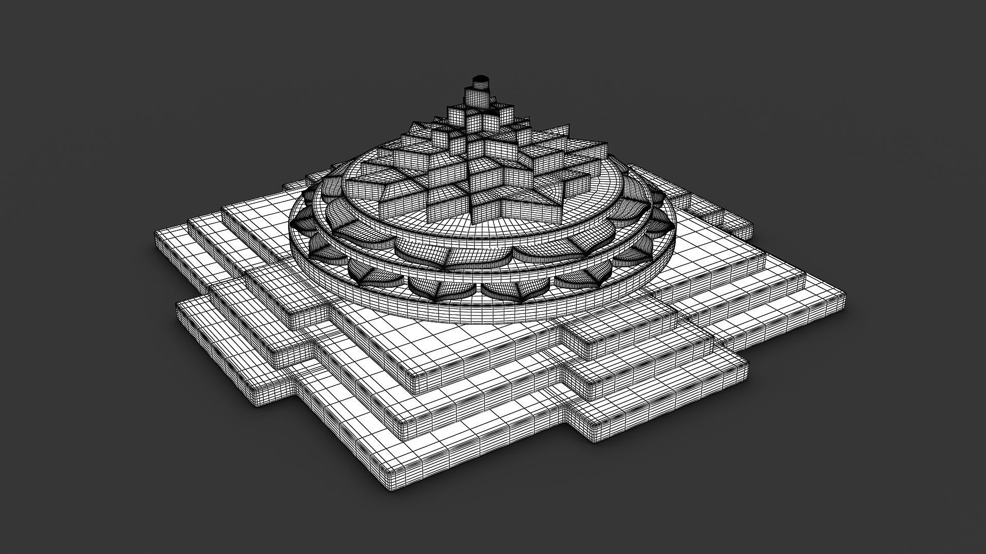 Shanti Yantra 3D print model_7