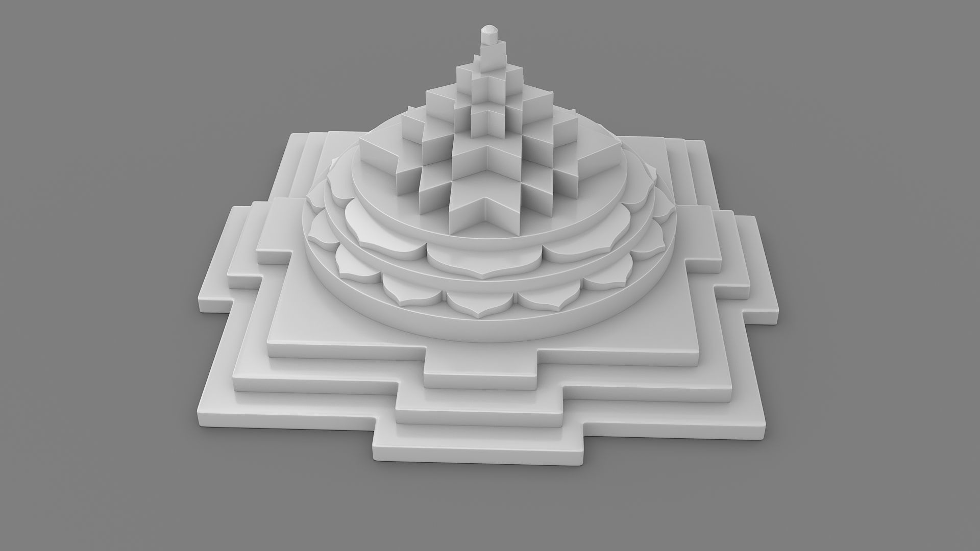 Shanti Yantra 3D print model_6
