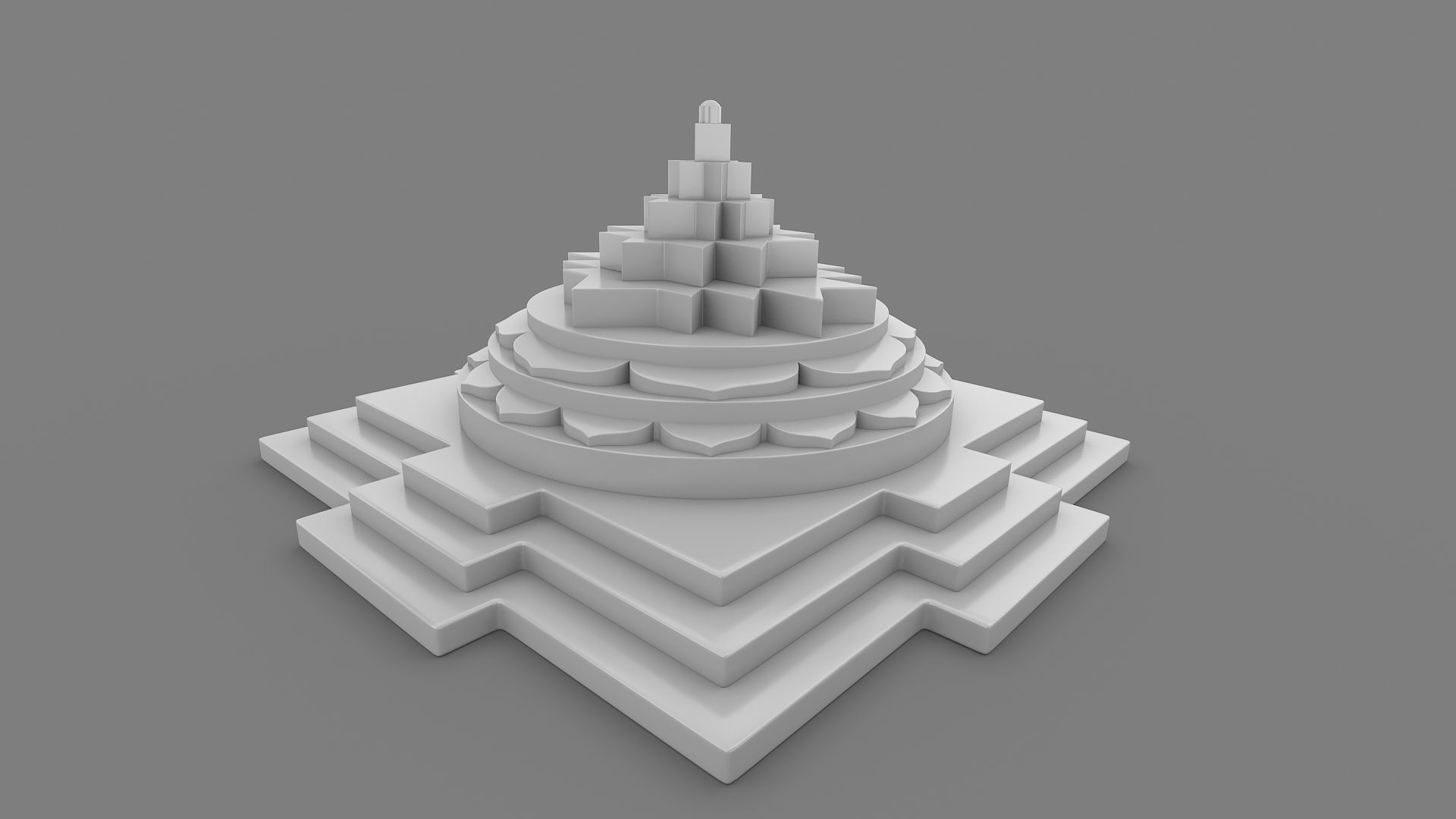 Shanti Yantra 3D print model_3