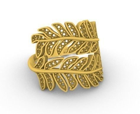 Lady ring anillo para dama SM 3D print model
