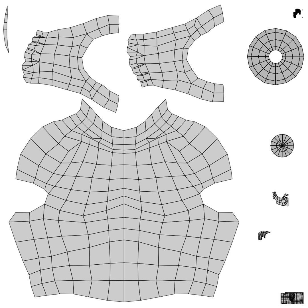 Gigachad 3D character Low-poly 3D model_5