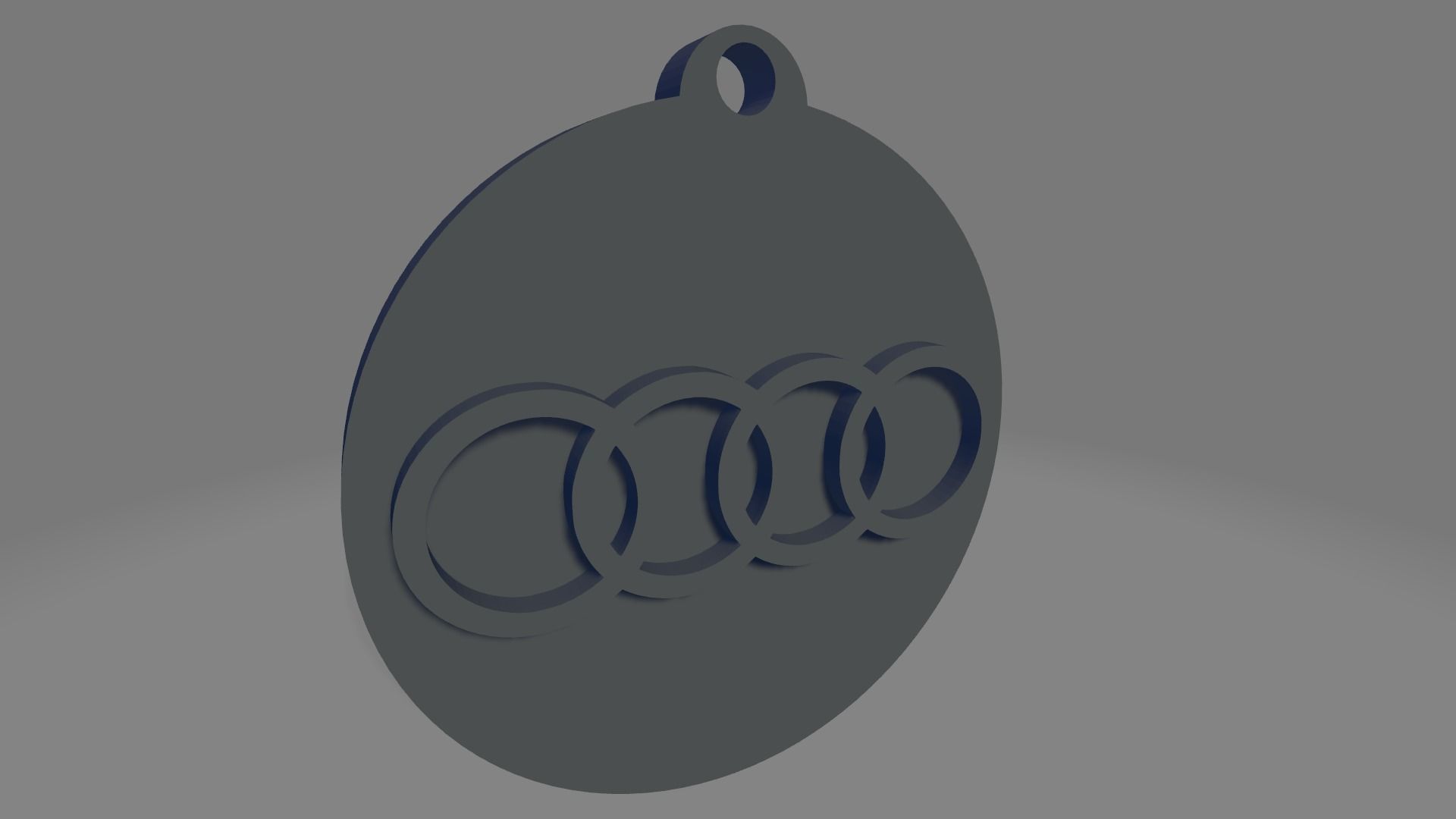 Audi Keychain 3D print model_1