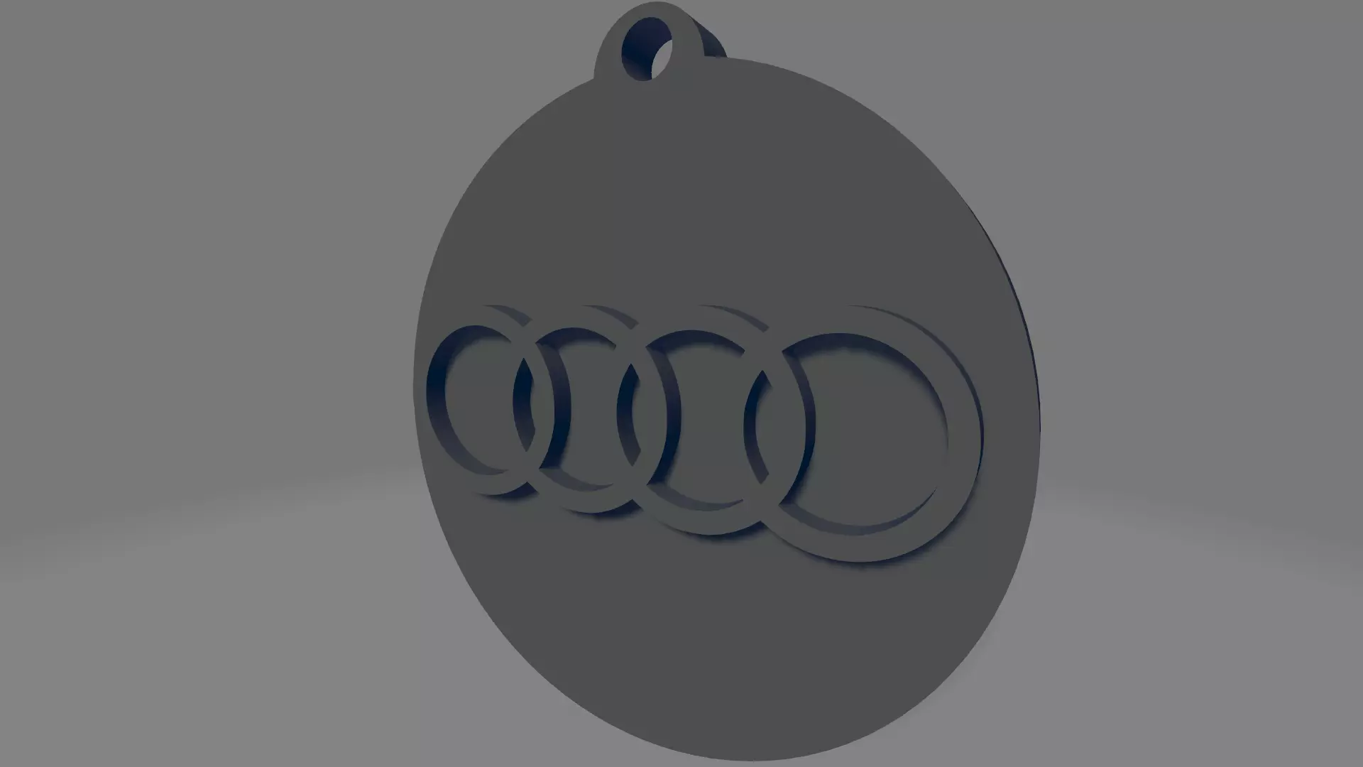 Audi Keychain 3D print model_0