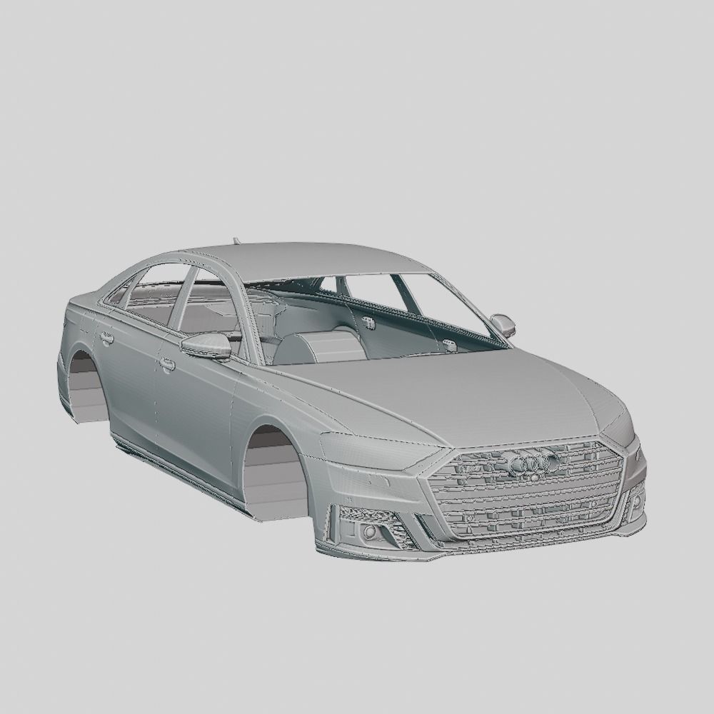 Audi S8 2020 Printable Body 3D print model_3