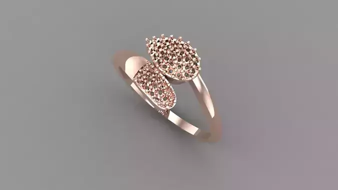 Wedding Engagement Women Ring 3D print model