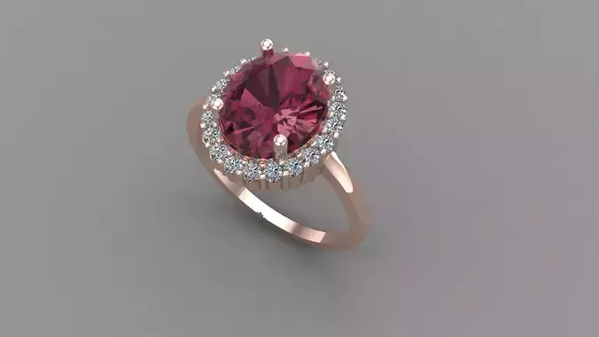 Wedding Engagement Women Ring 3D print model 3D print model