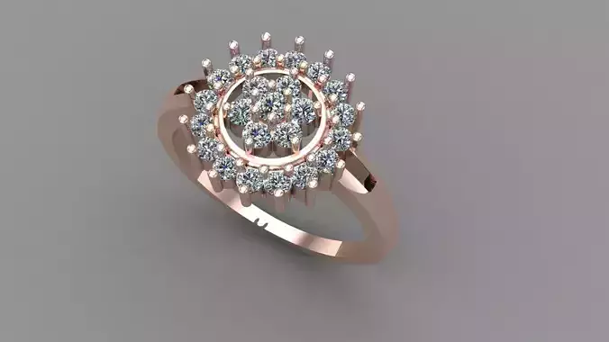Wedding Engagement Women Ring 3D print model 3D print model