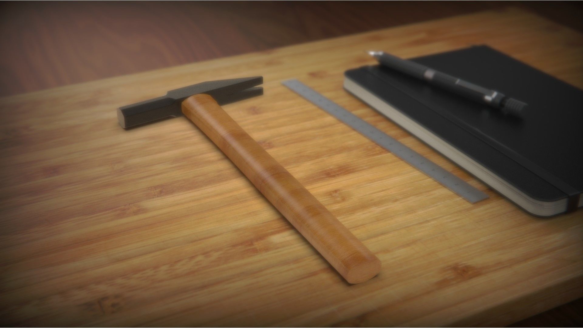 Tack Hammer 3D print model_4