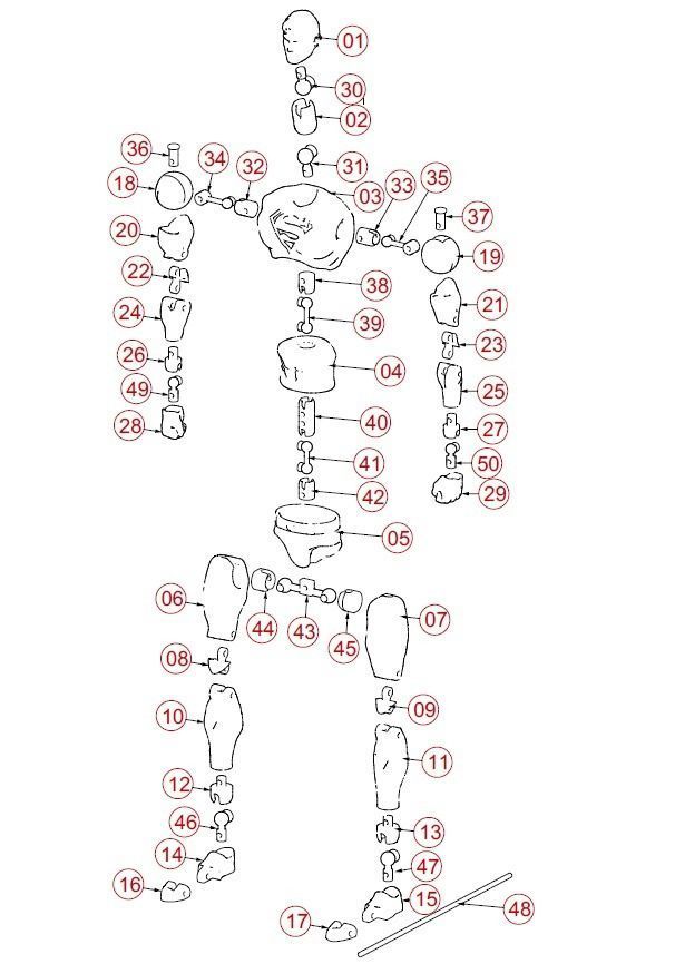 Superman Articulated Action figure 3D print model_5