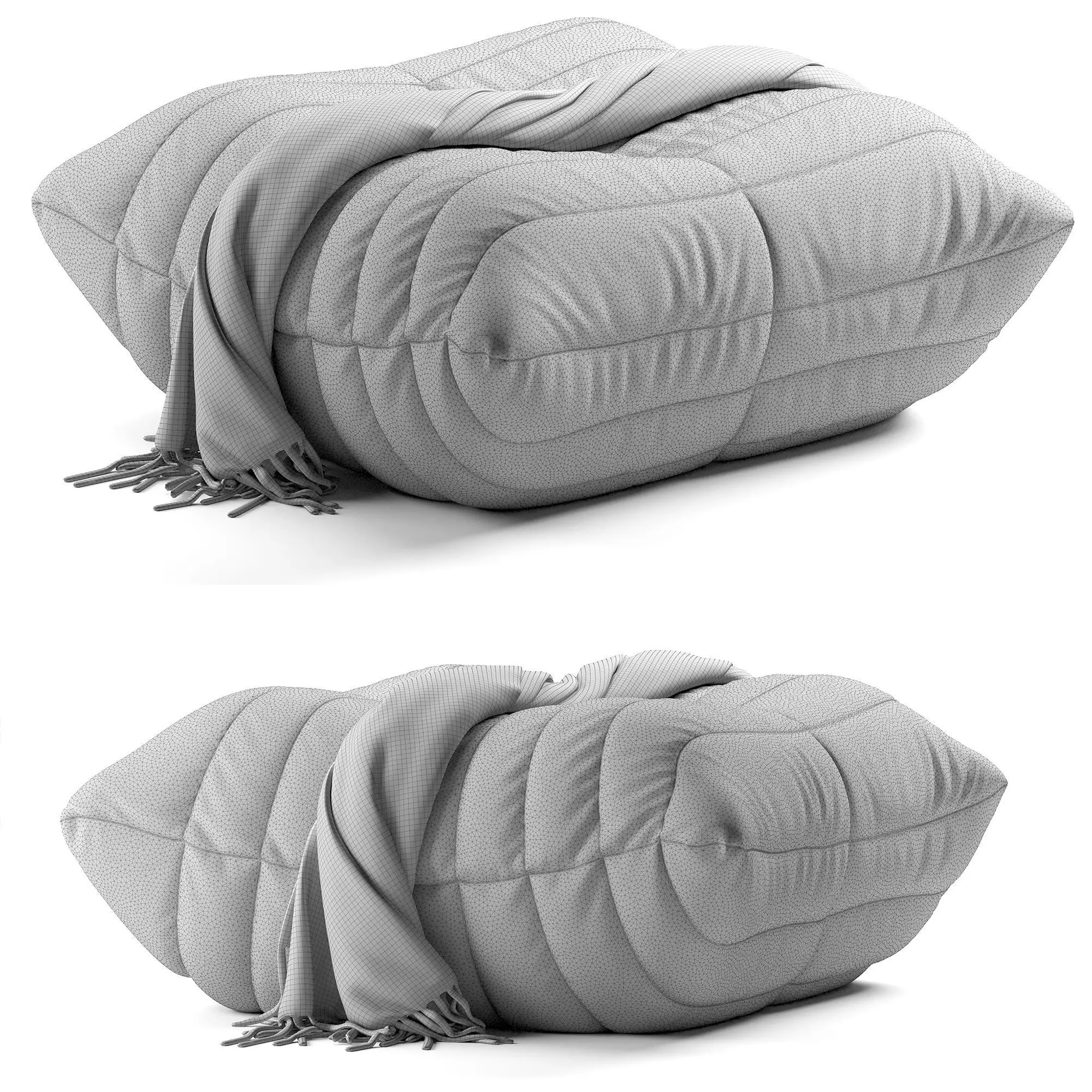 Togo Ottoman 3D model_0