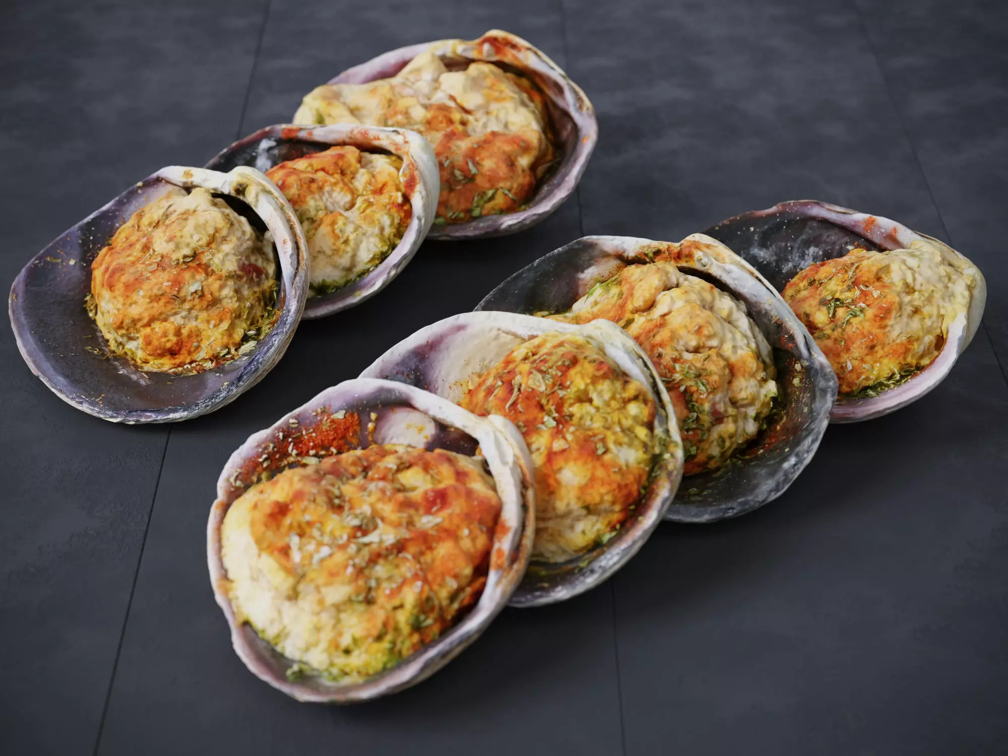 Stuffed Clams 3D model_0