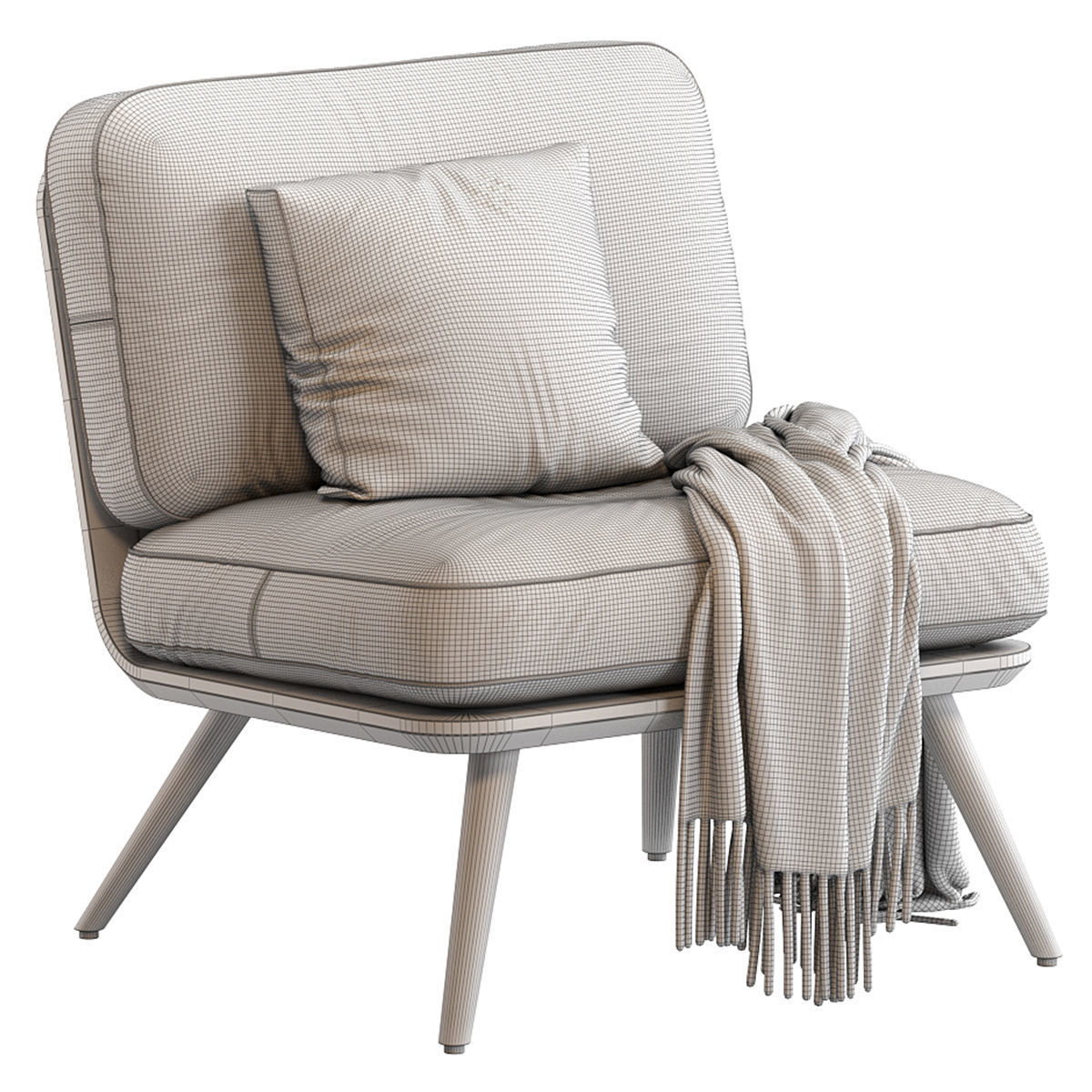 Spine Lounge Chair 3D model_18