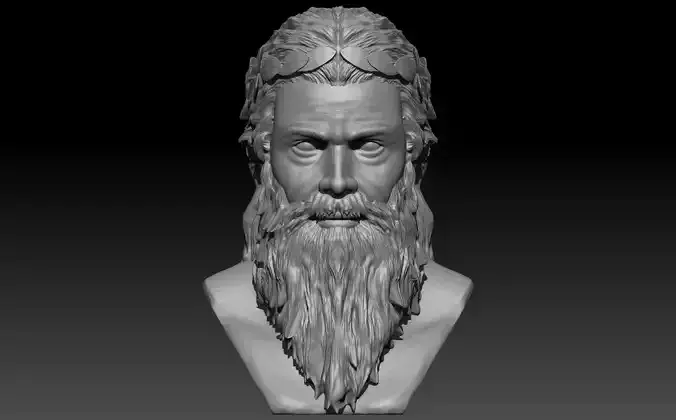 Zeus Bust - 3D Print Model