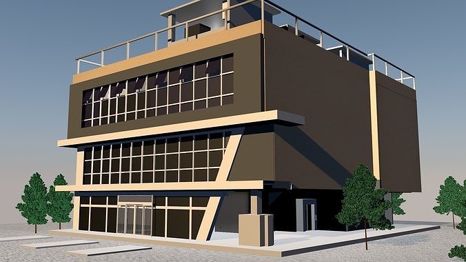 3D Model of Building Free 3D model