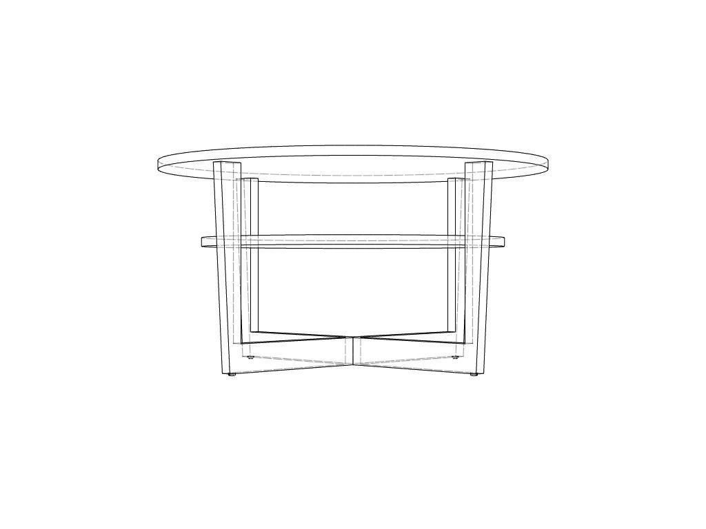 IKEA Vejmon Coffee Table 3D model_5
