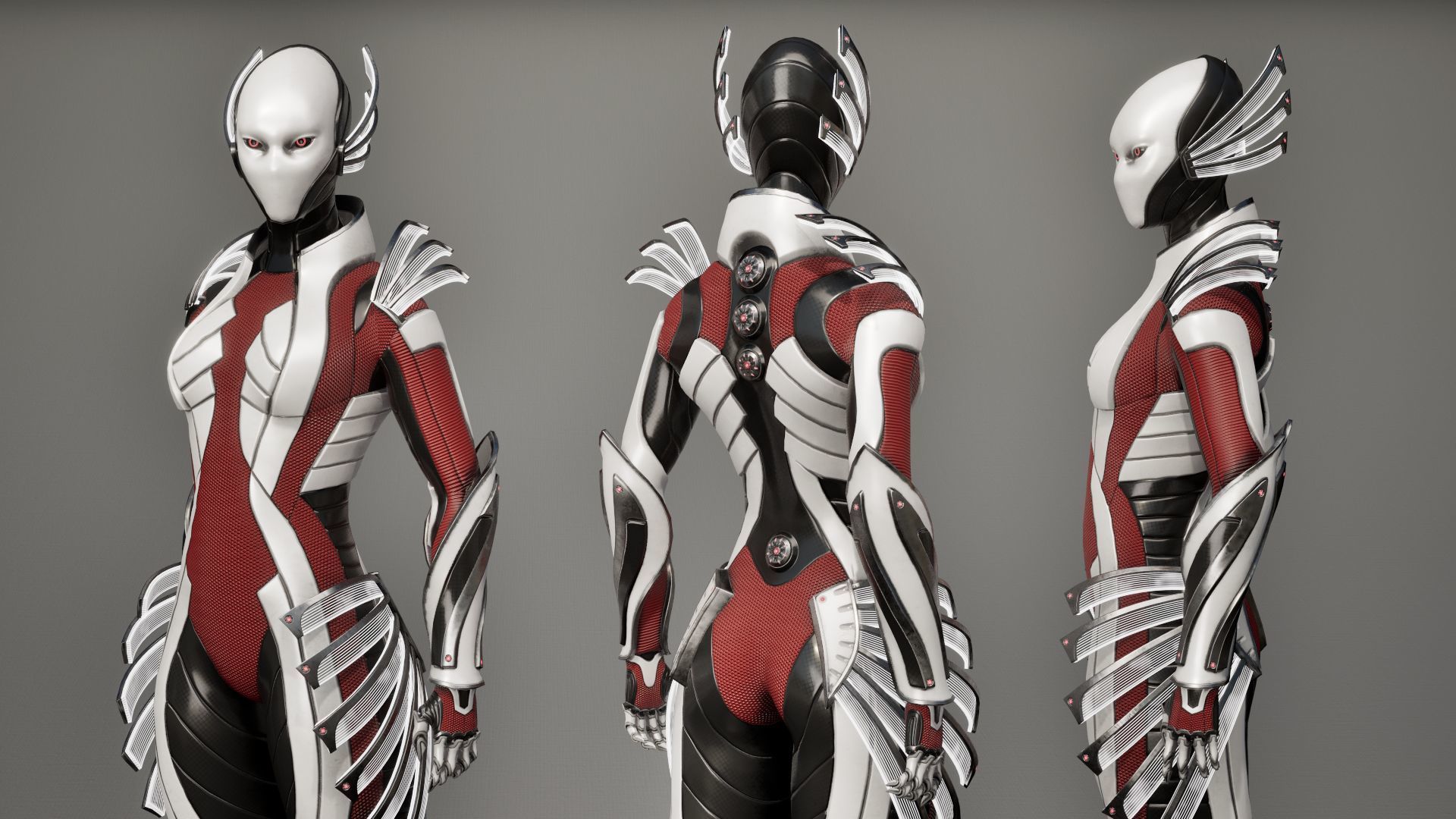 Robot 10 Low-poly 3D model_15