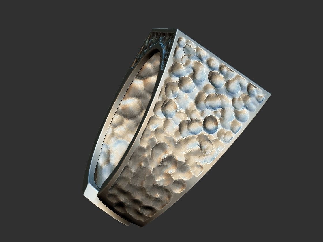 Tao Cross Adjustable Ring 3D print model_4