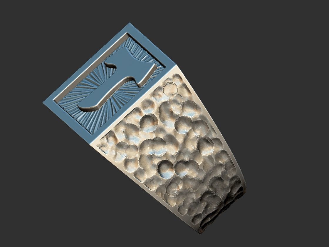 Tao Cross Adjustable Ring 3D print model_9