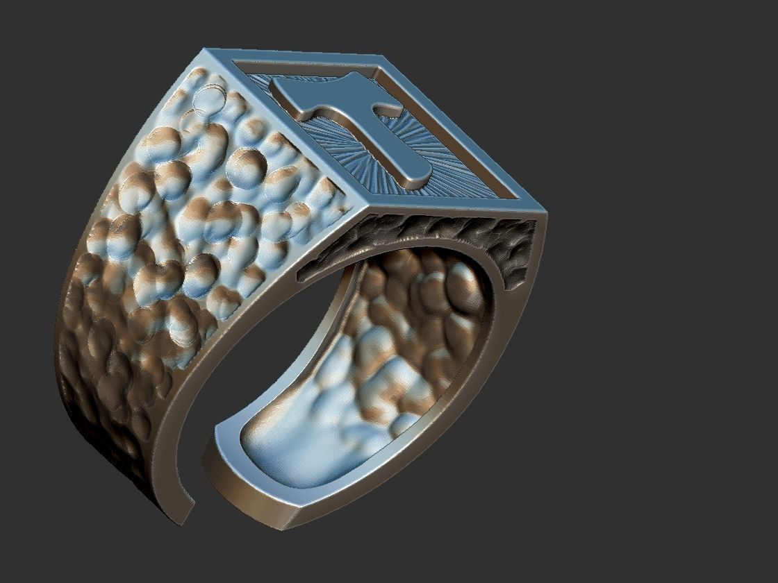 Tao Cross Adjustable Ring 3D print model_2