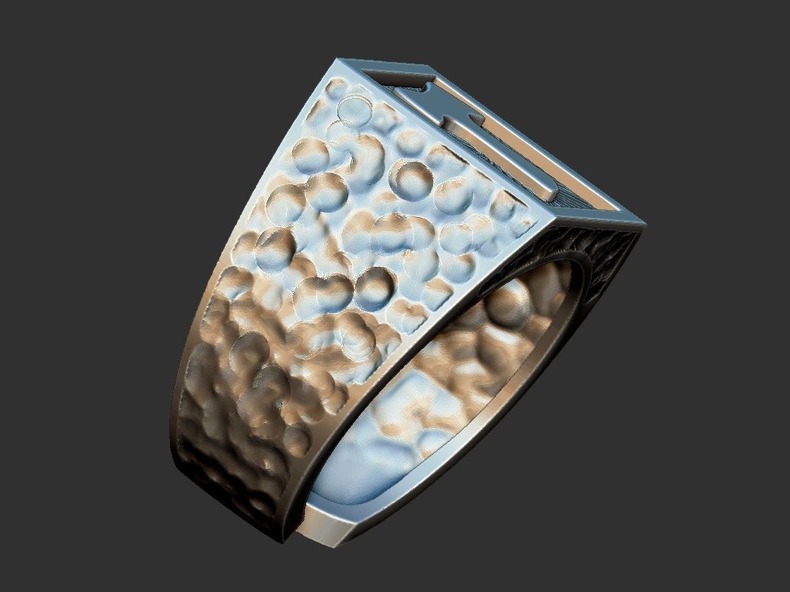 Tao Cross Adjustable Ring 3D print model_3