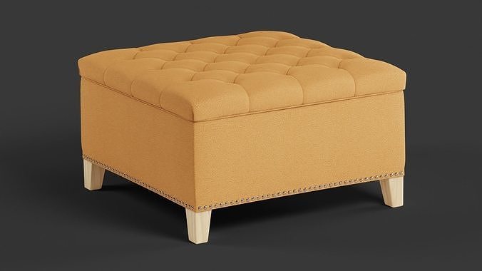Ottoman Forniture Low-poly 3D model