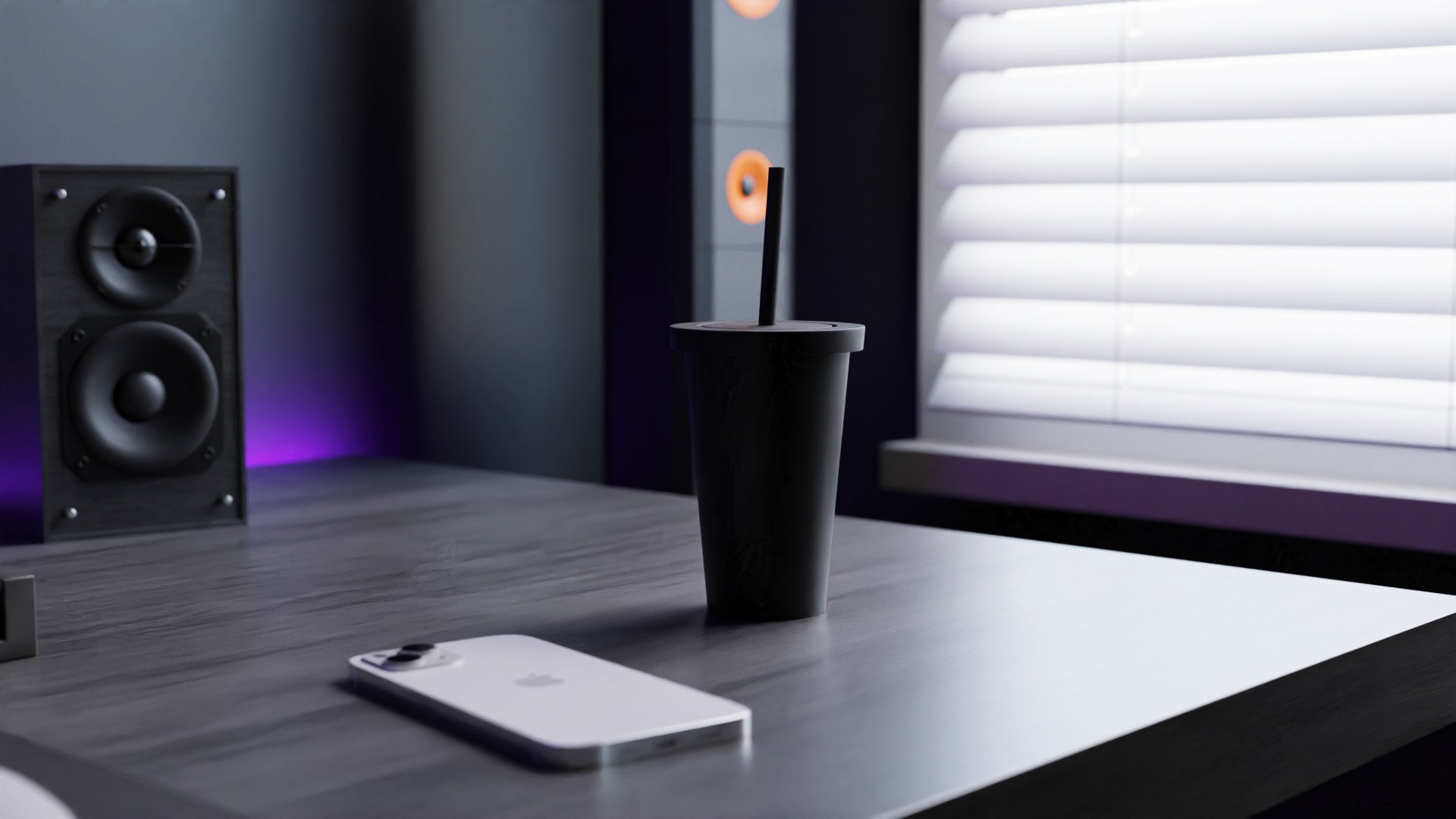 Modern Computer Desk 8 by Nikdox 3D model_13