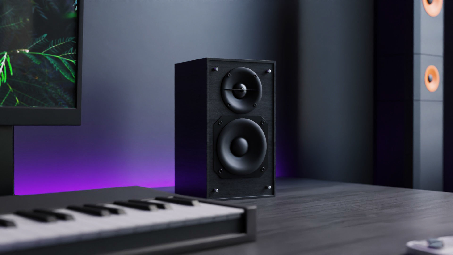 Modern Computer Desk 8 by Nikdox 3D model_14