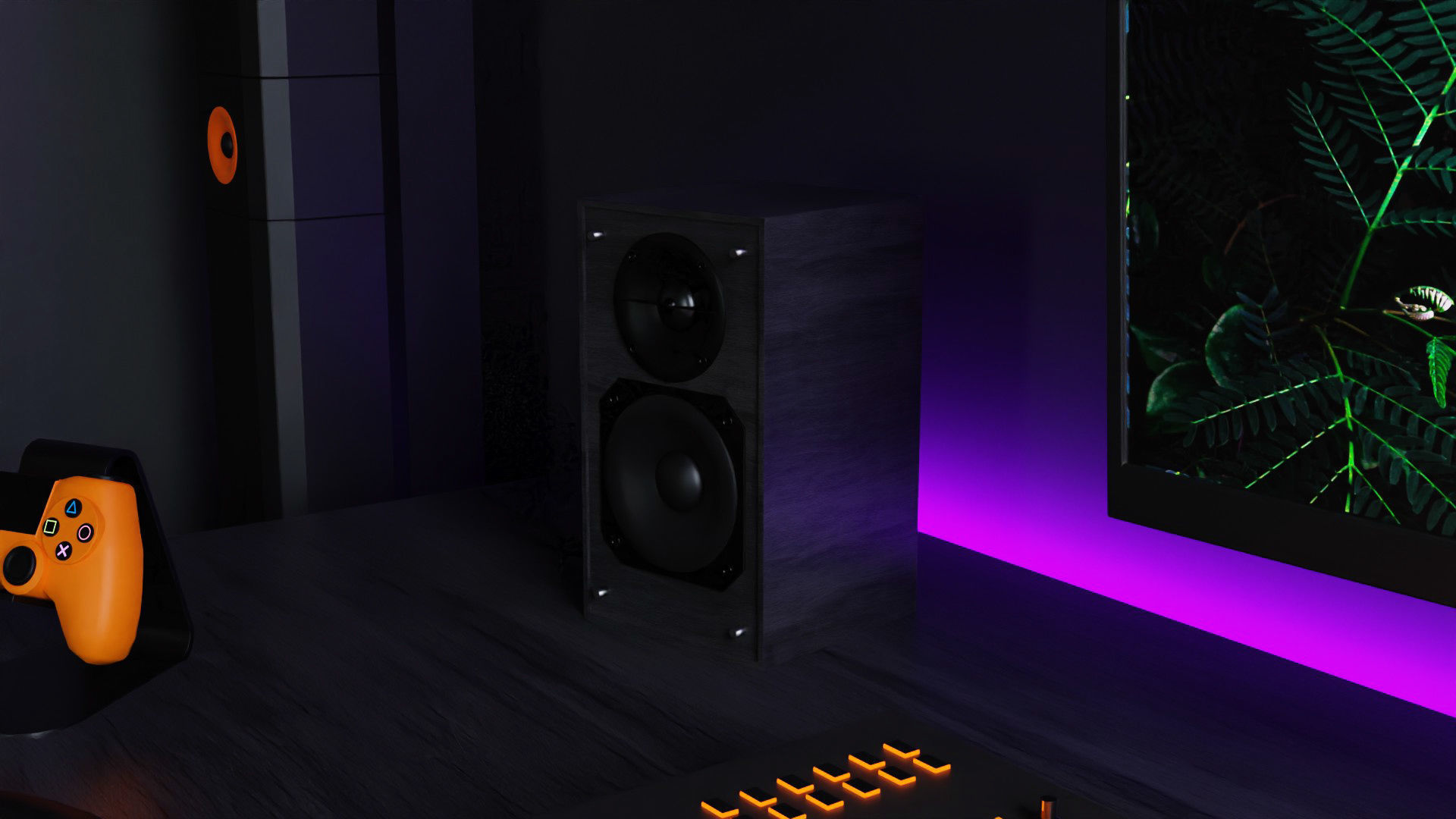 Modern Computer Desk 8 by Nikdox 3D model_7