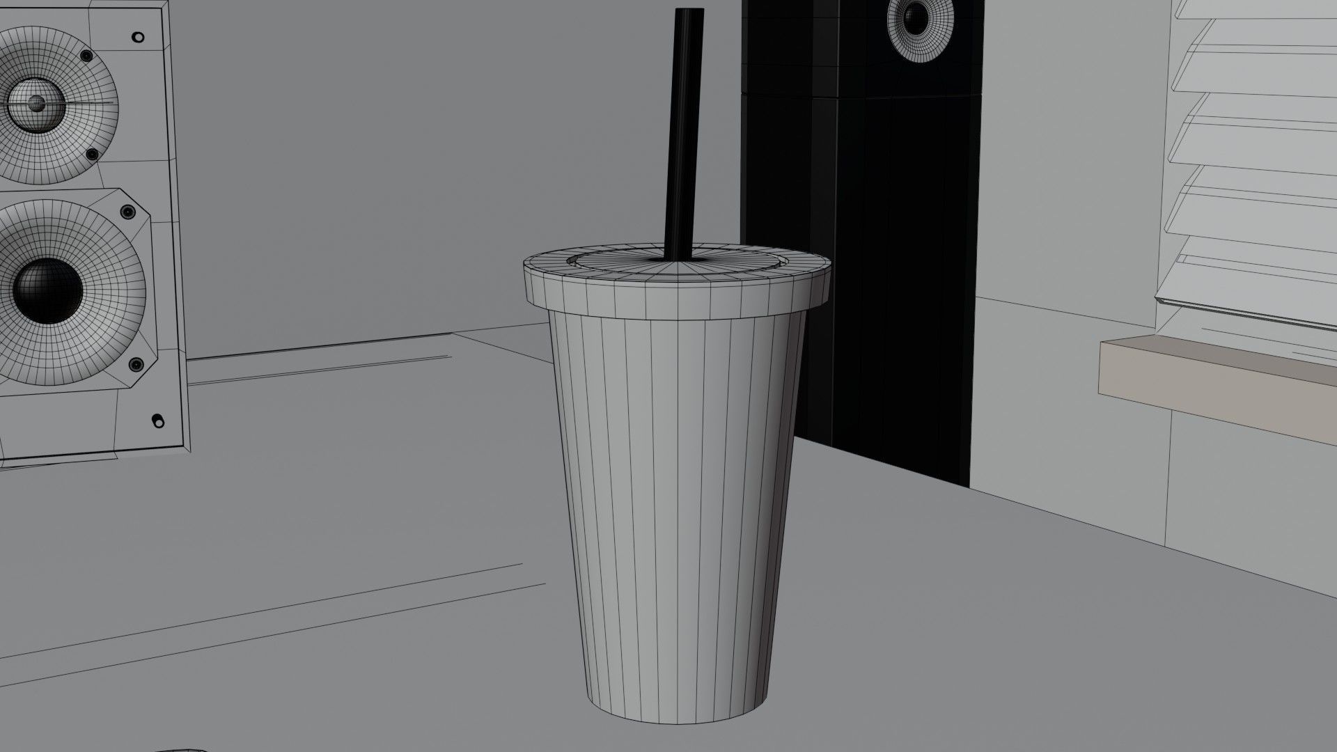 Modern Computer Desk 8 by Nikdox 3D model_27