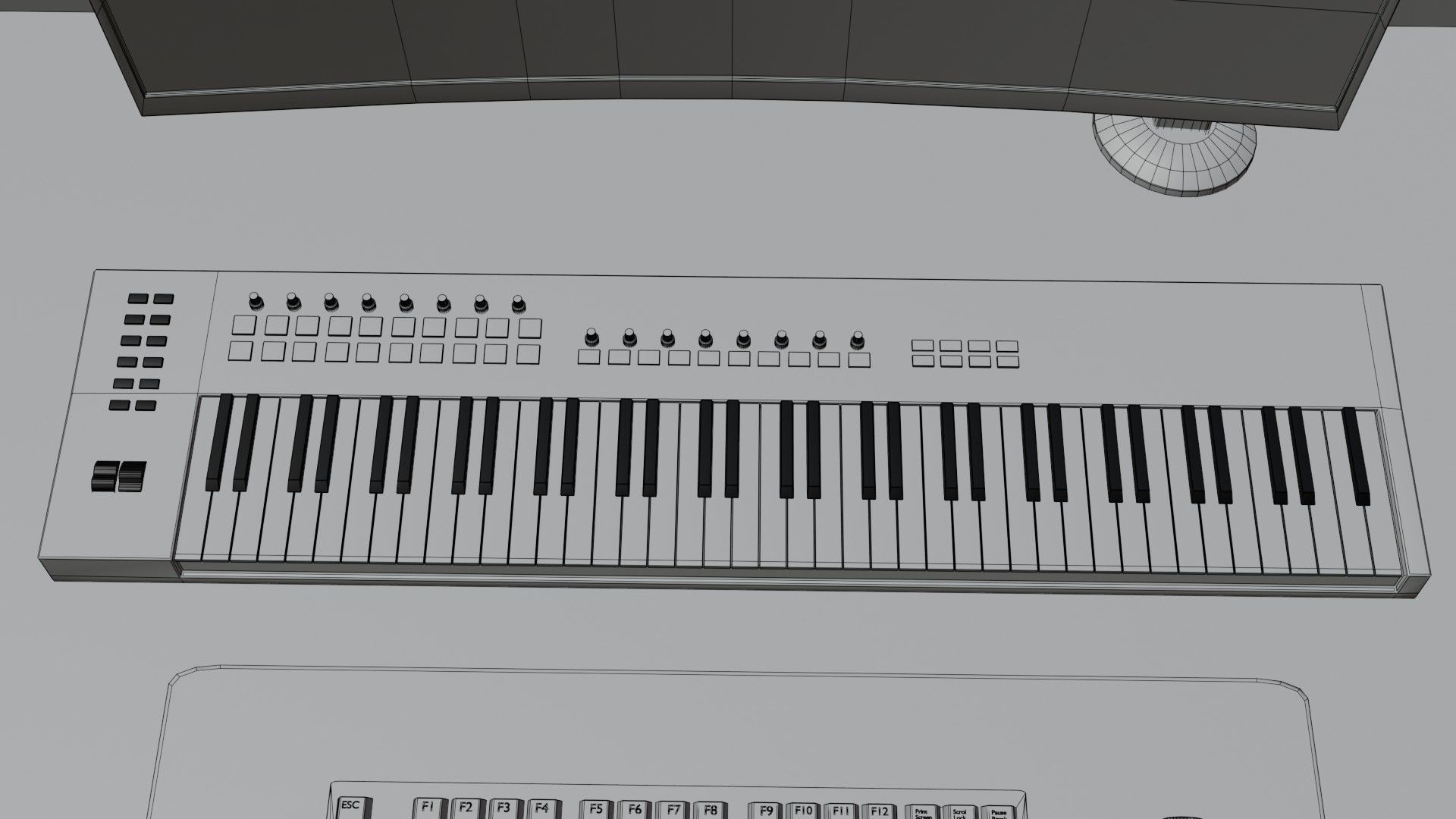 Modern Computer Desk 8 by Nikdox 3D model_19