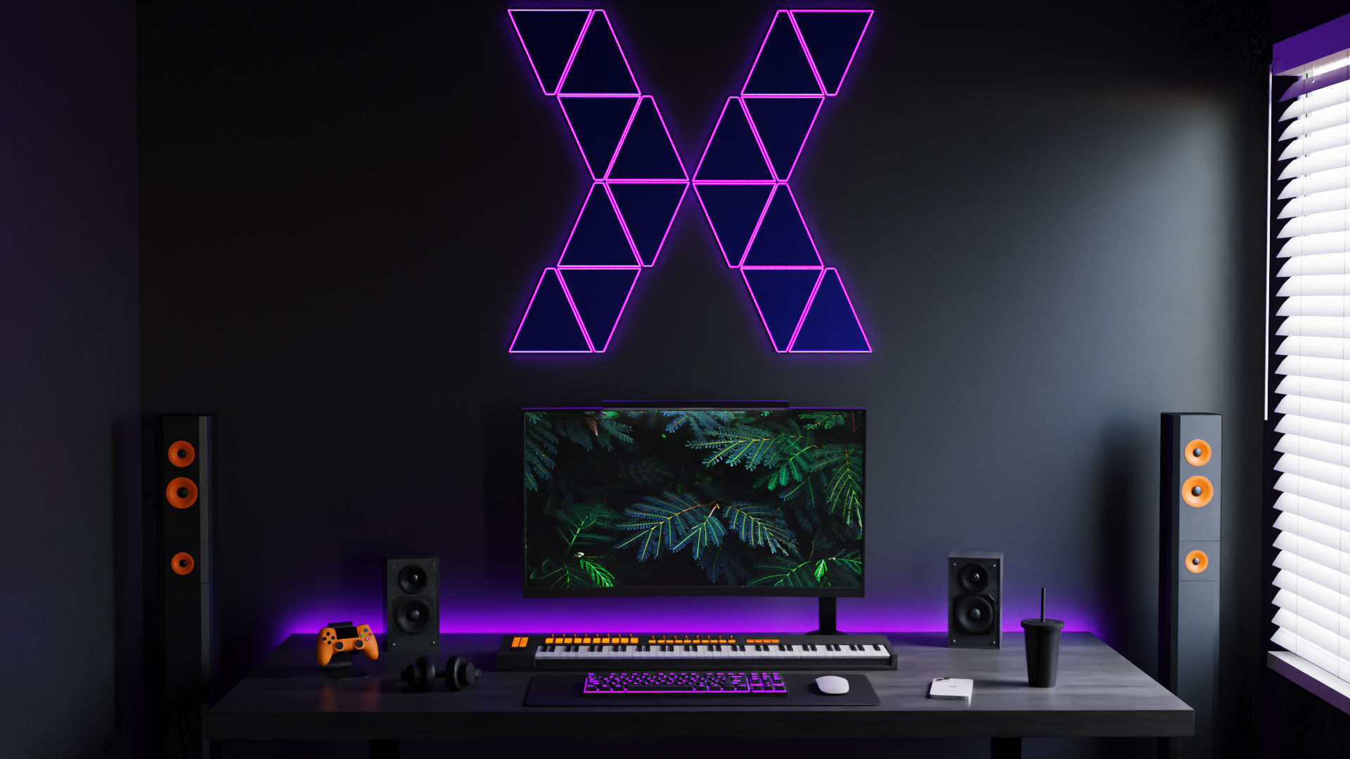 Modern Computer Desk 8 by Nikdox 3D model_2