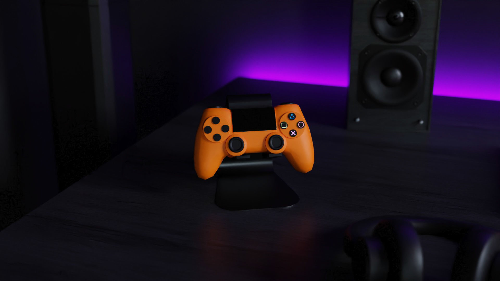 Modern Computer Desk 8 by Nikdox 3D model_10