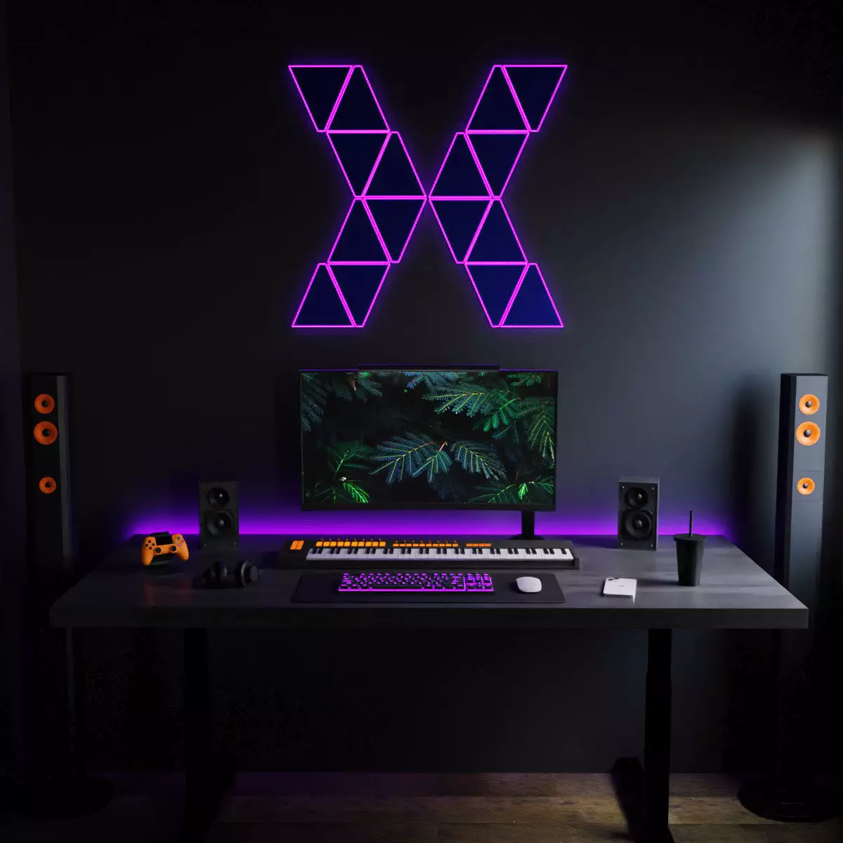 Modern Computer Desk 8 by Nikdox 3D model_0